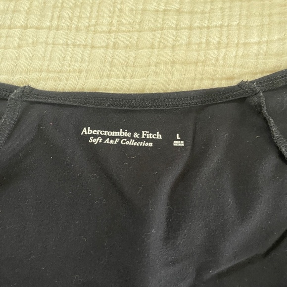 Abercrombie & Fitch Black Long Sleeve Bodysuit size large - Picture 3 of 11